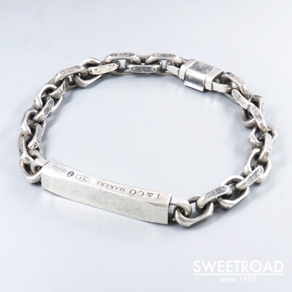 ティファニー メイカーズ IDチェーンブレスレット 925シルバー w