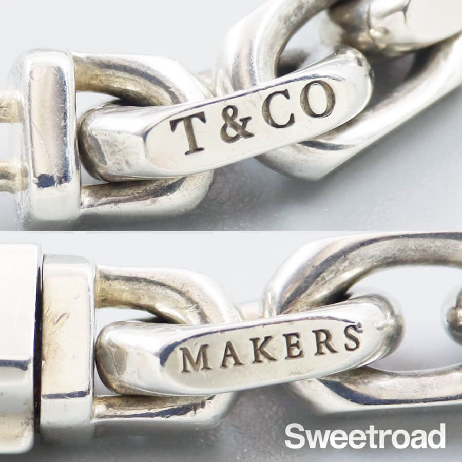 ティファニー 1837 メイカーズ ナローチェーンブレスレット YGコンビ w