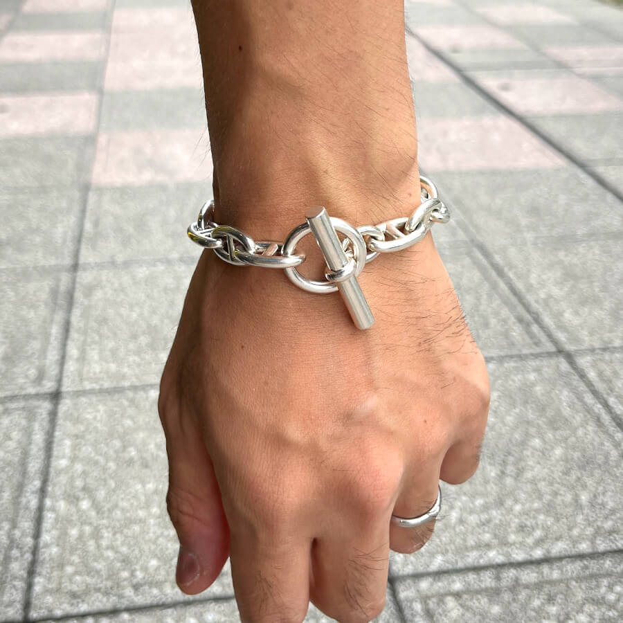 エルメス シェーヌダンクル チェーンブレスレット GMサイズ w-31202