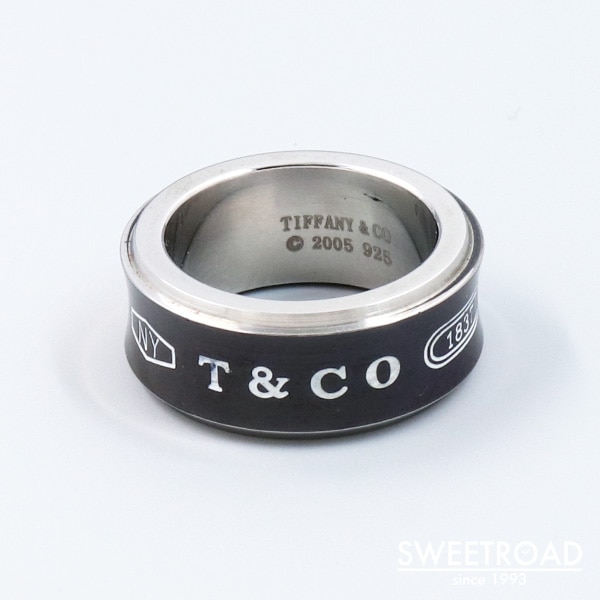 TIFFANY＆Co. ティファニー 1837 ブラックチタンリング 11号 925