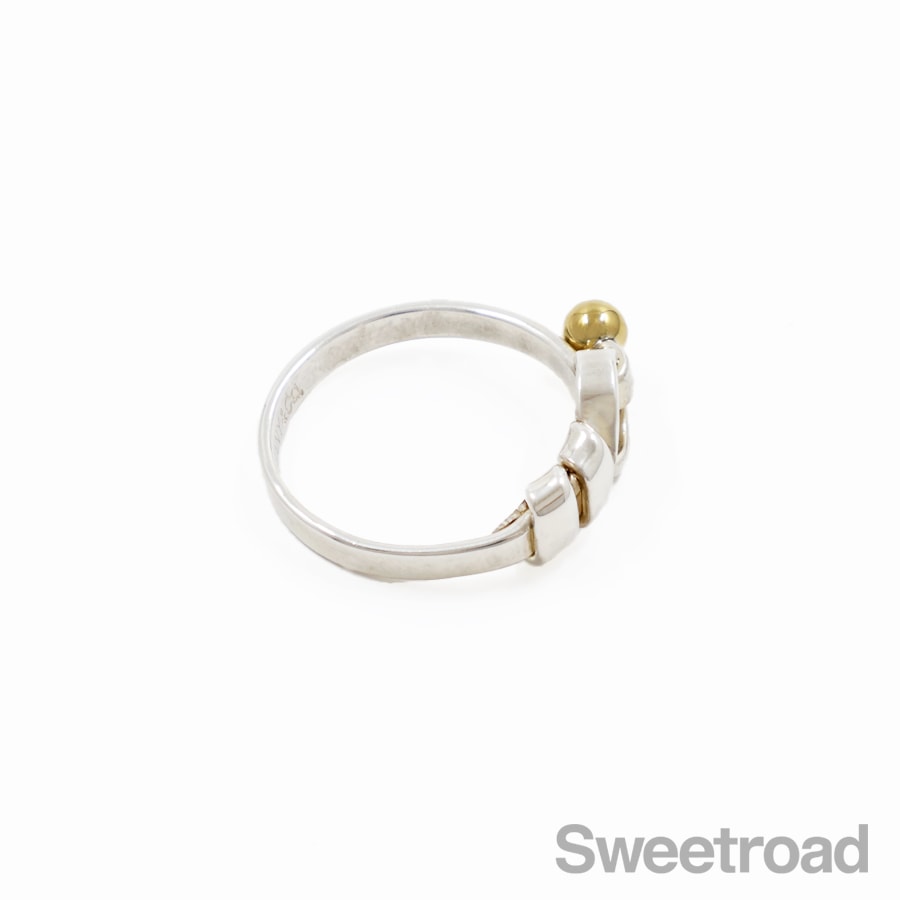 ティファニー フックアンドアイ フラットワイヤーリング 14号