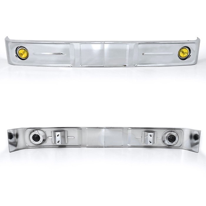 送料格安 汎用 バス バンパー レトロ オバQ メッキ バンパー 4トン