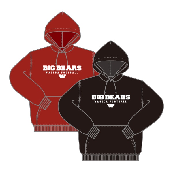 早稲田大学ビックベアーズ プルオーバーパーカー