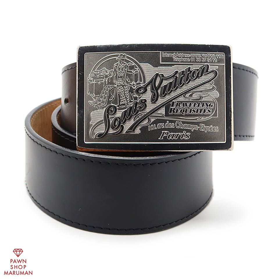 ルイ ヴィトン サンチュール ジーンズベルト M6812 100cm レザー