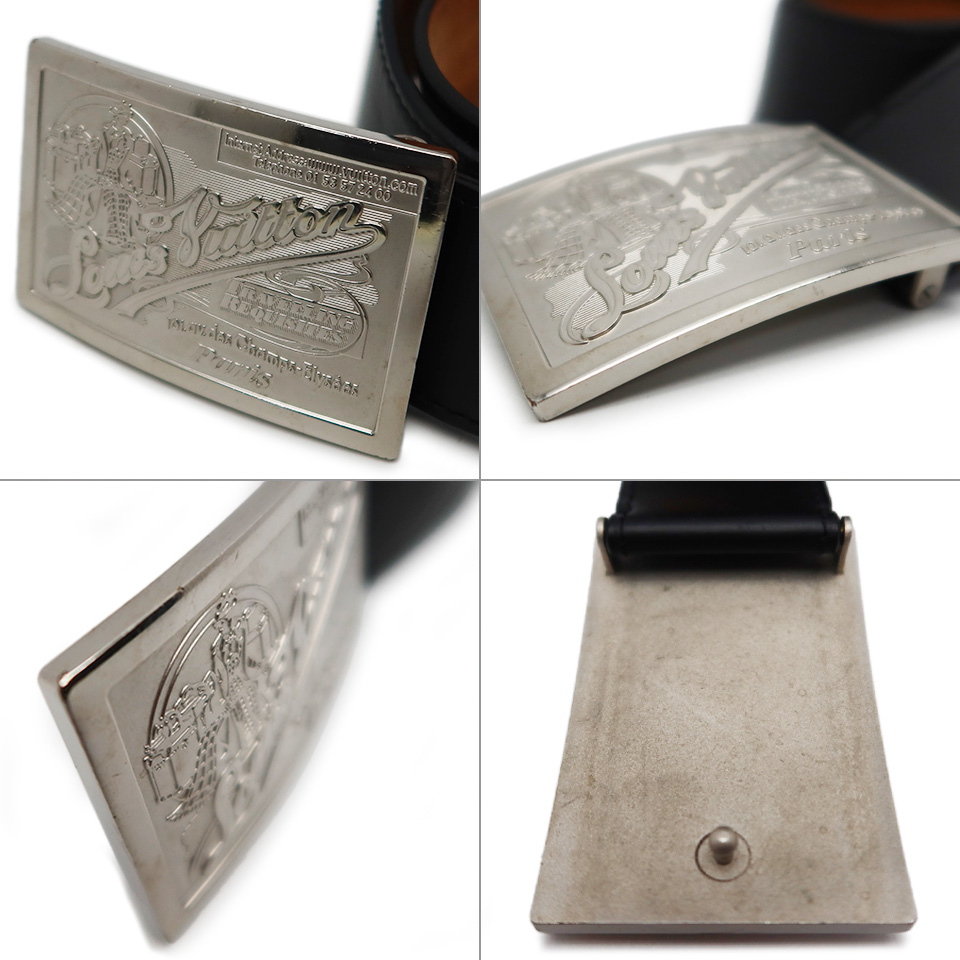 ルイ ヴィトン サンチュール ジーンズベルト M6812 100cm レザー