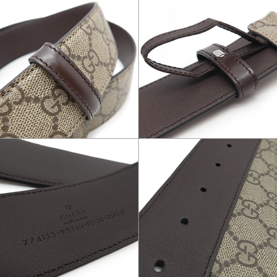 GUCCI グッチ インターロッキングGバックルベルト 774153 GGスプリーム