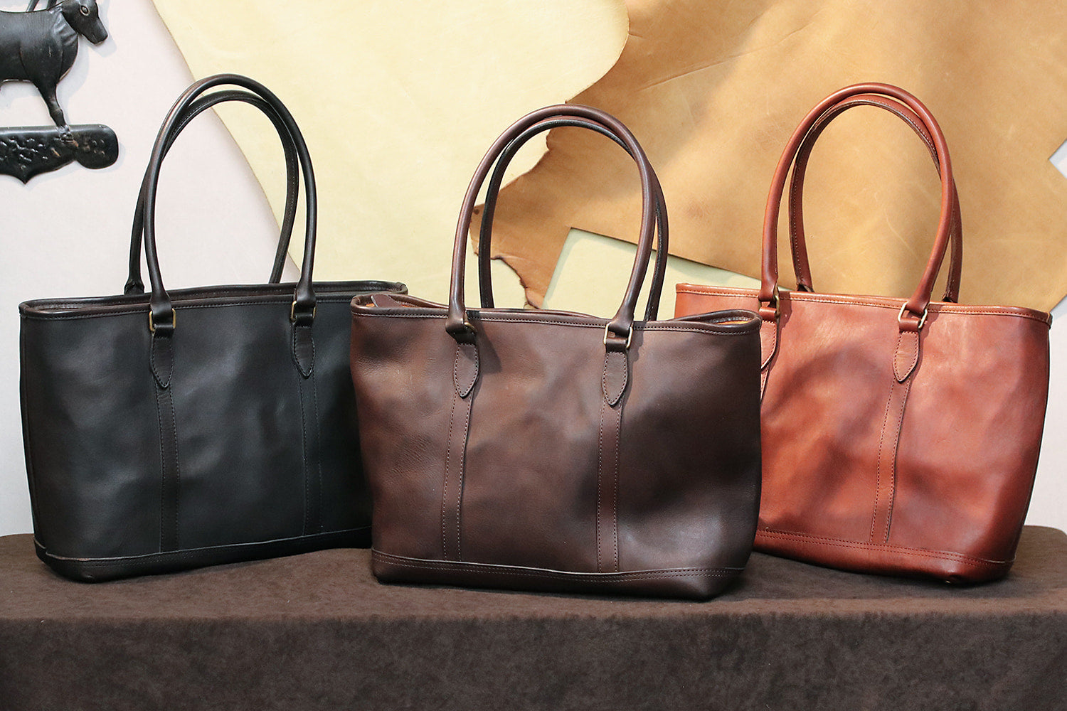 vasco / LEATHER NELSON TOTE BAG