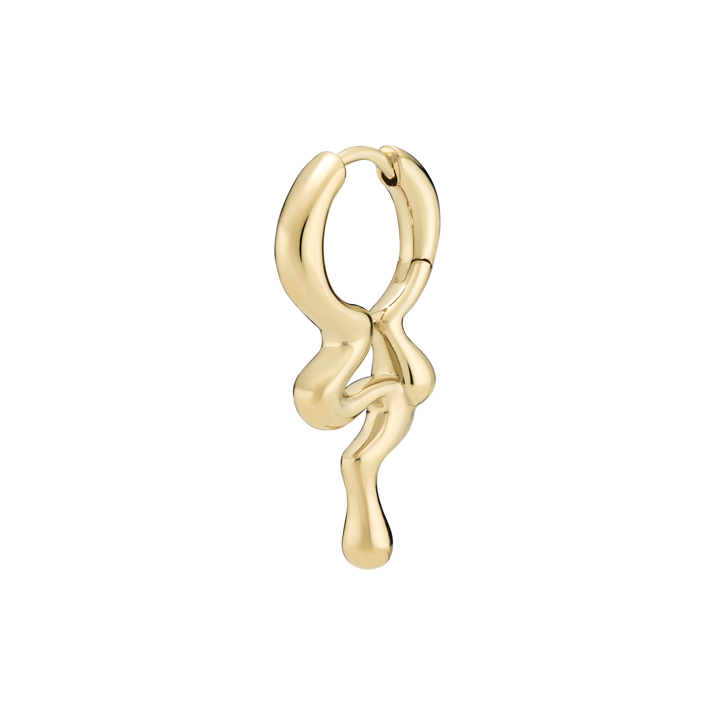 Maya Huggie | Recycled Sterling Silver, 18K gold plated | Maria