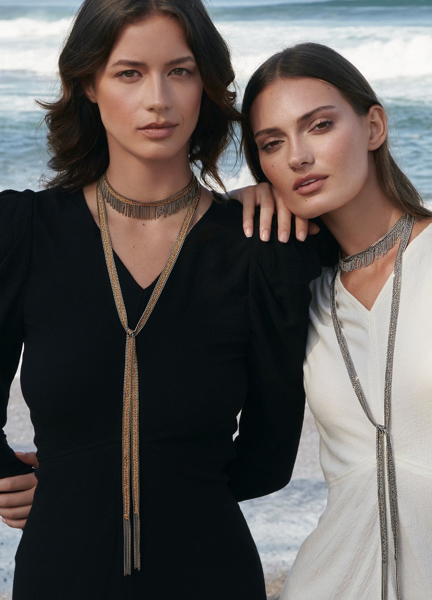 1D005 LARIAT NECKLACE | WHITE BRONZE – Marie Laure Chamorel