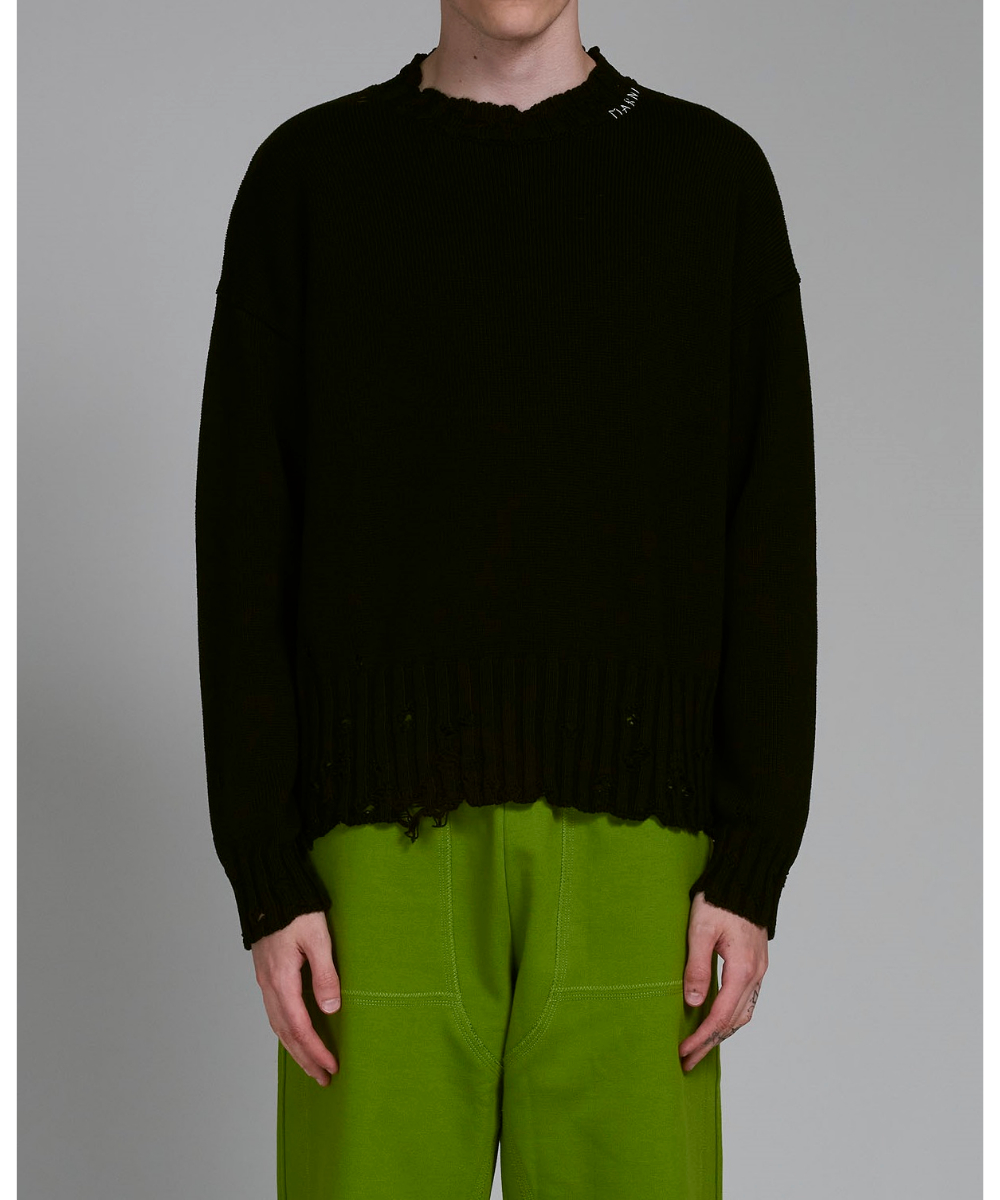 MARNI/マルニ_Men通販 | クルーネック ダメージニットセーター