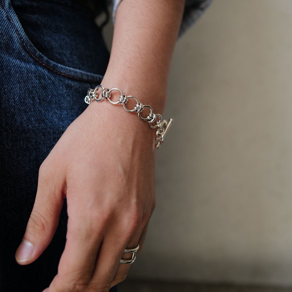 XOLO JEWELRY Horn Link Bracelet 12mm-17cm – MAROON WEBSTORE