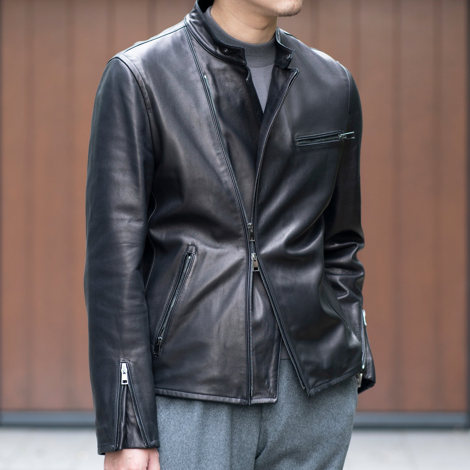 MOLEC（モレック）プロンジェラムレザー セミダブルライダース