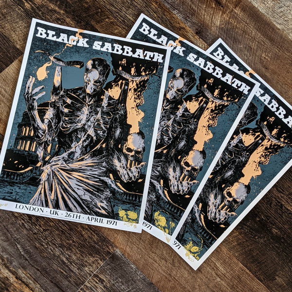 Black Sabbath AP VARIANT EDITION WITH DOODLES – Massiveface Art