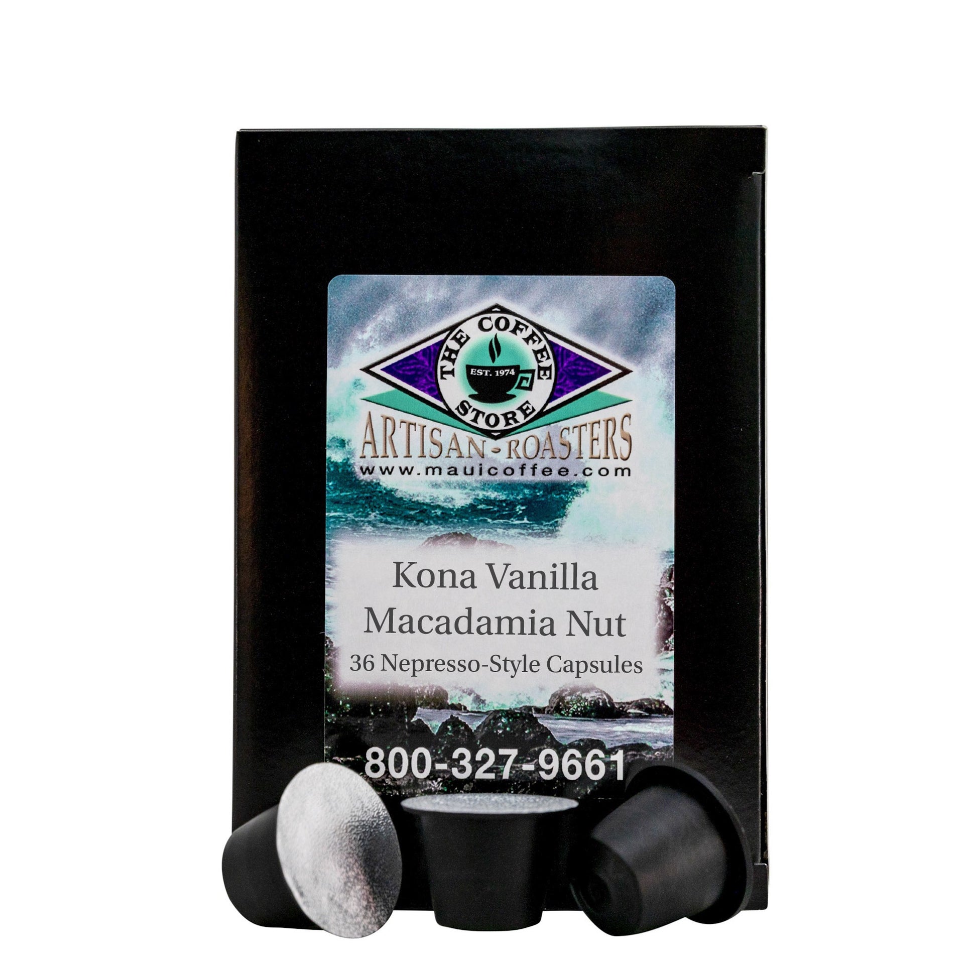 Kona Vanilla Macadamia Nut Coffee Pods | TheCoffeeStore