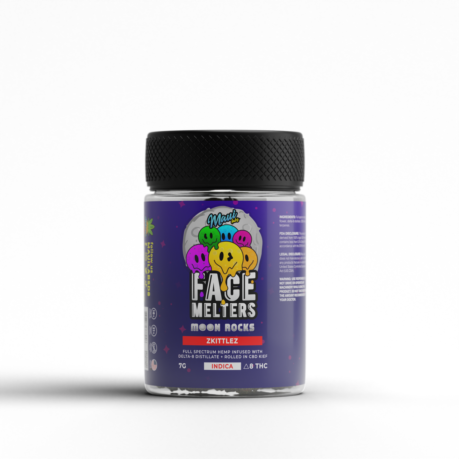 Face Melters Delta-8 Moon Rocks Zkittlez - Maui Labs