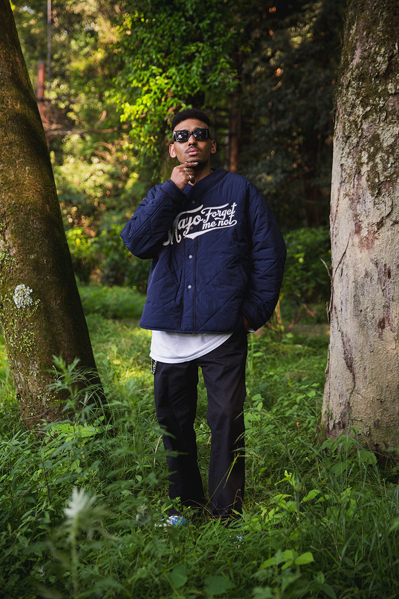 BASEBALL EMBROIDERY NYLON JKT – MAYO