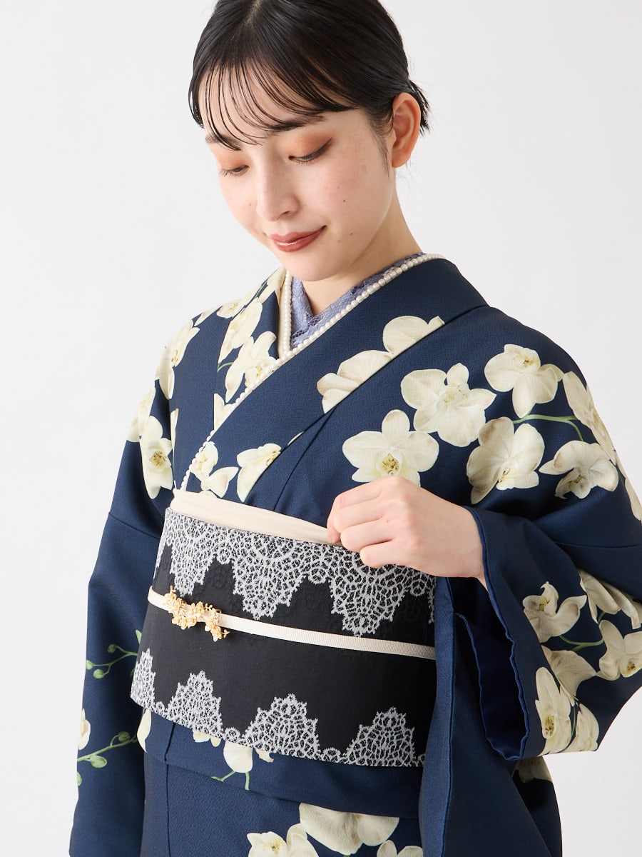 半巾帯「レースレース」(FREE ブラック): ふりふ ｜ミマツグループ