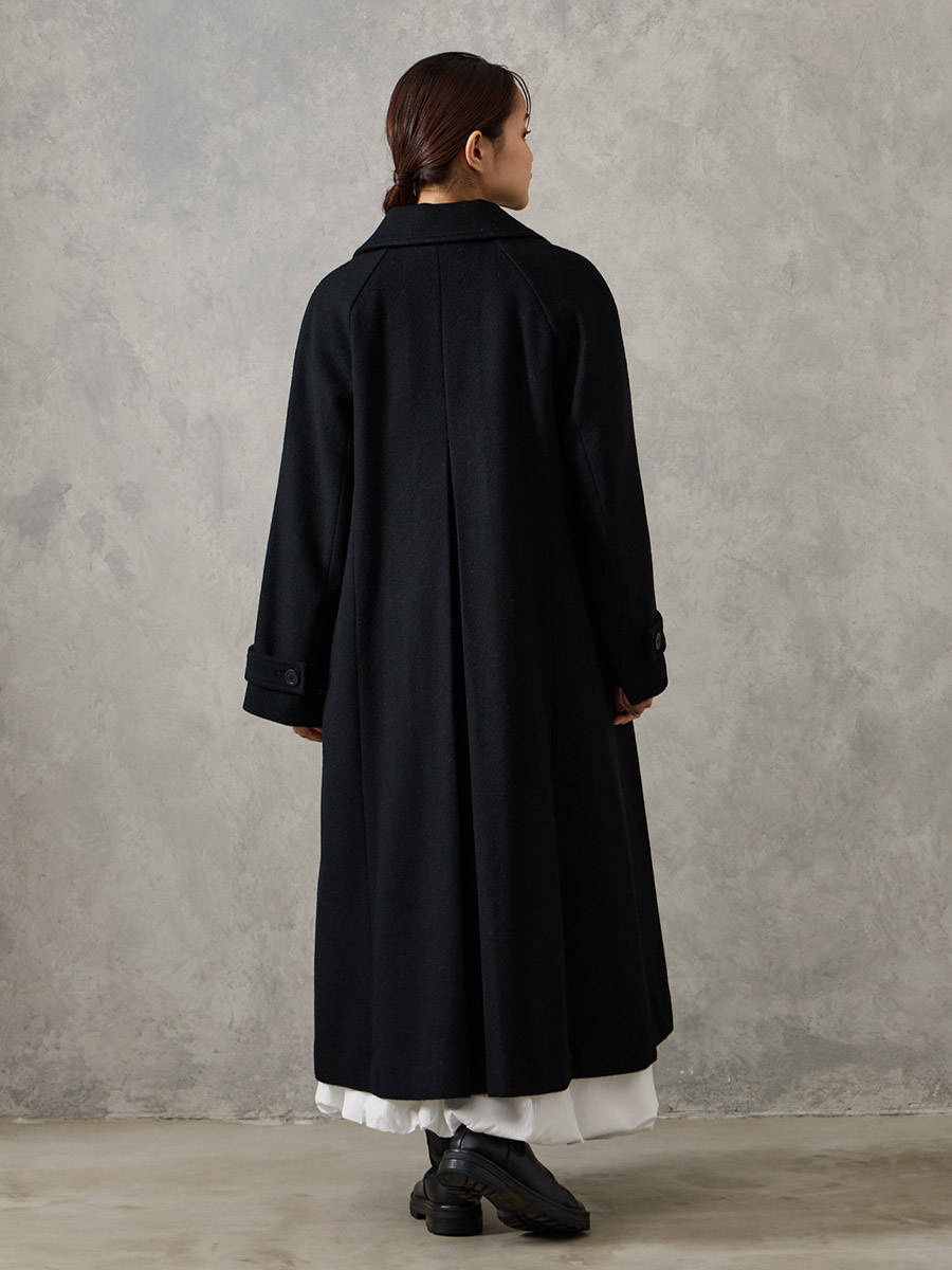 RESCWOOL?ビーバー3WAYカラーバックタックAラインコート(M ブラック