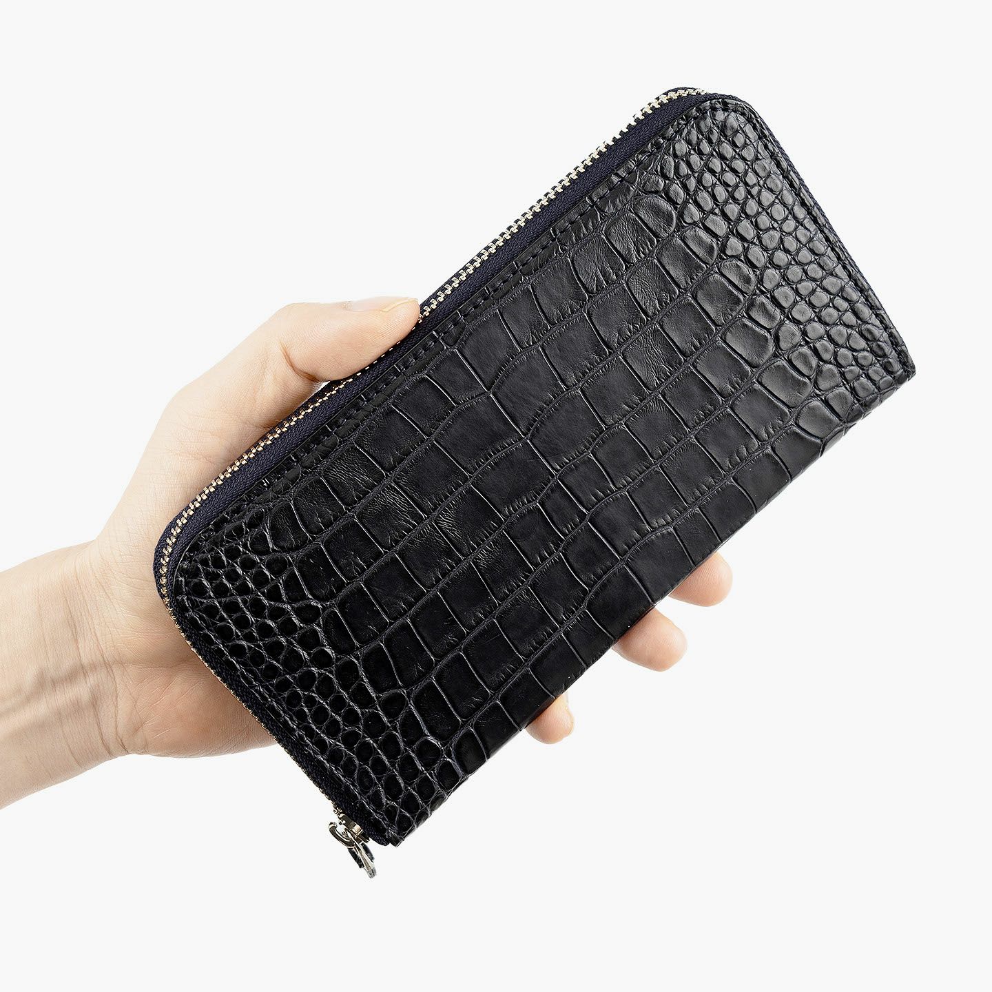 アリゲーター ラウンドジップ長財布 | 大人のバッグ・財布・ ラウンド