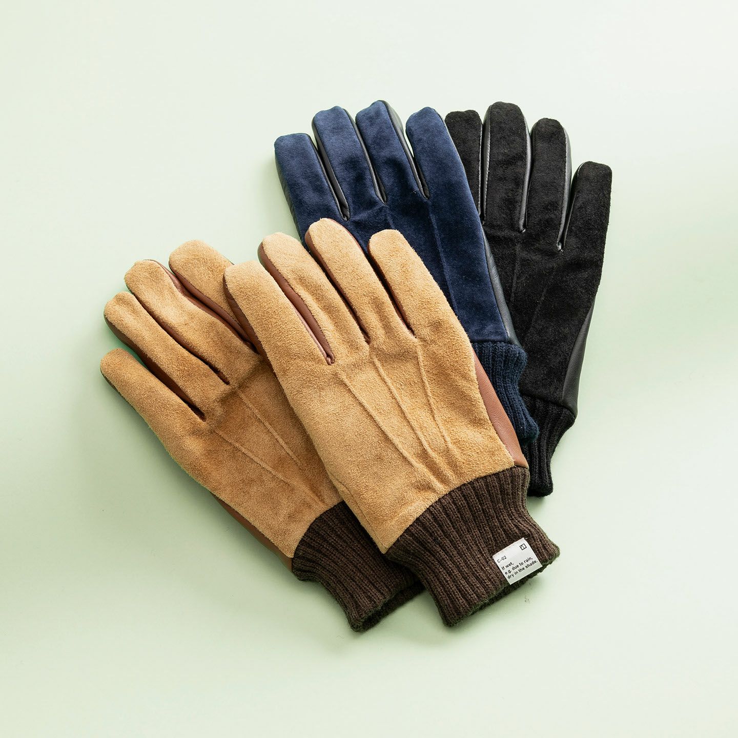 ピッグスエード×シープ手袋 “Cuffs-Touch Panel”【MEN】 | 大人の