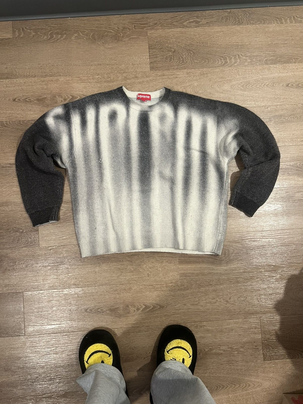 Supreme Supreme Blurred Logo Sweater | Grailed