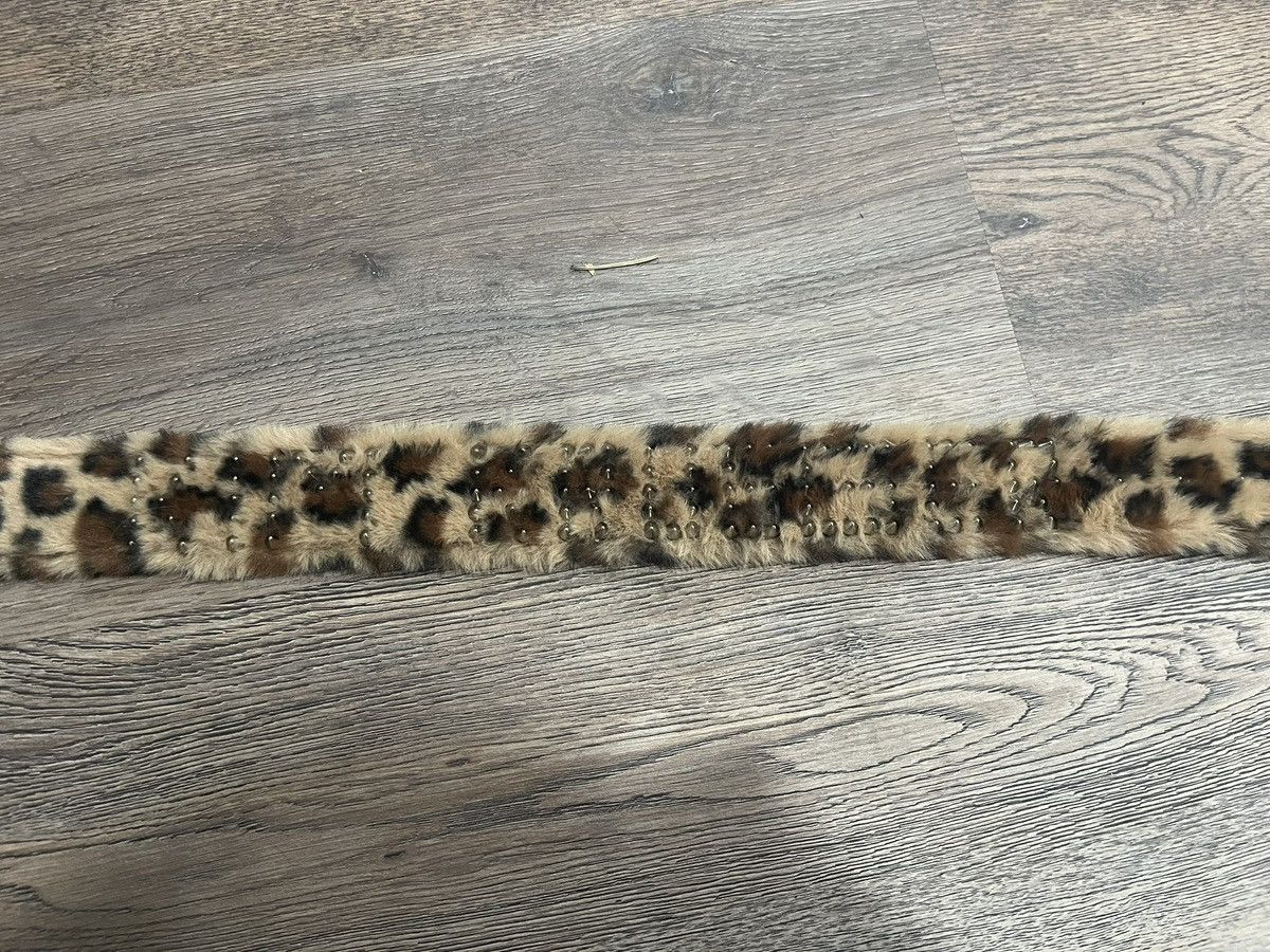 Kim Krueger × Playboi Carti Kim Krueger Studded Leopard Fur Belt