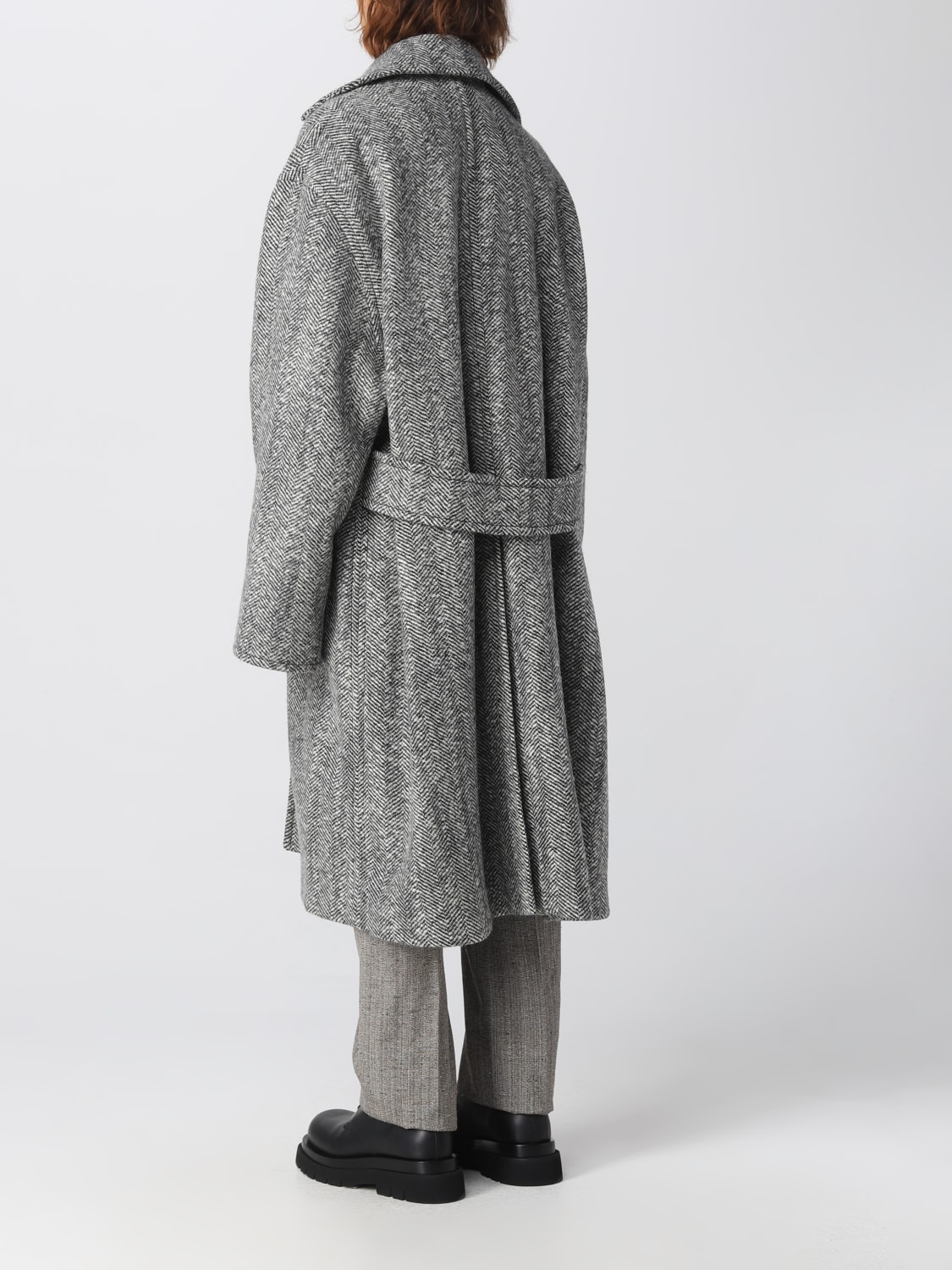 Bottega Veneta コート メンズ - グレー | 748804V34P0 | GIGLIO.COM