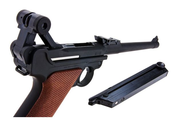 Tanaka Luger P08 1914 Erfurt Heavy Weight GBB Airsoft Pistol (8
