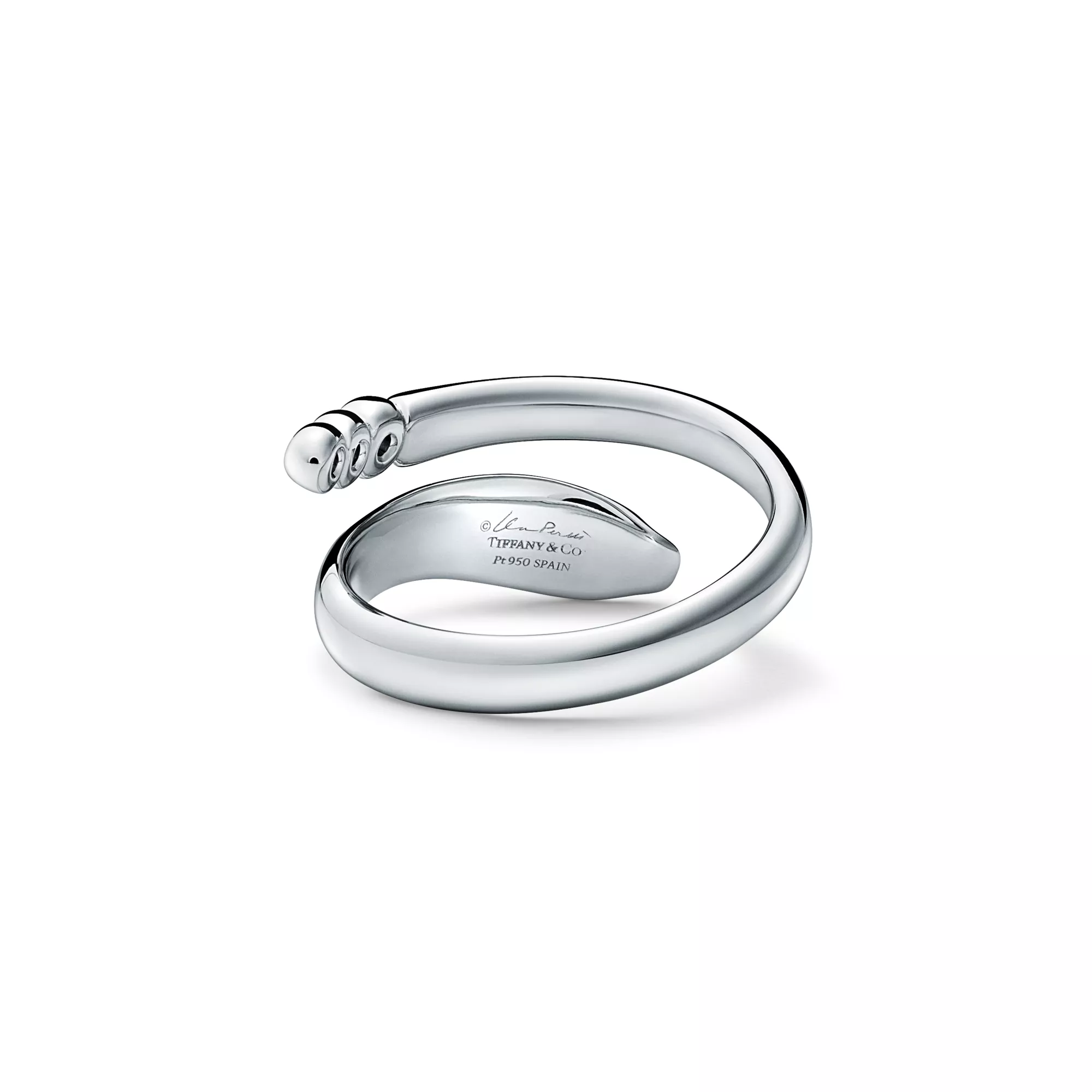 Elsa Peretti®:Snake Ring in Platinum | Tiffany & Co. US