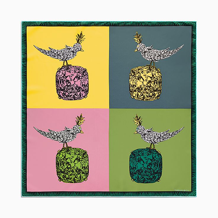 Jean Schlumberger by Tiffany バード オン ア ロック スカーフ