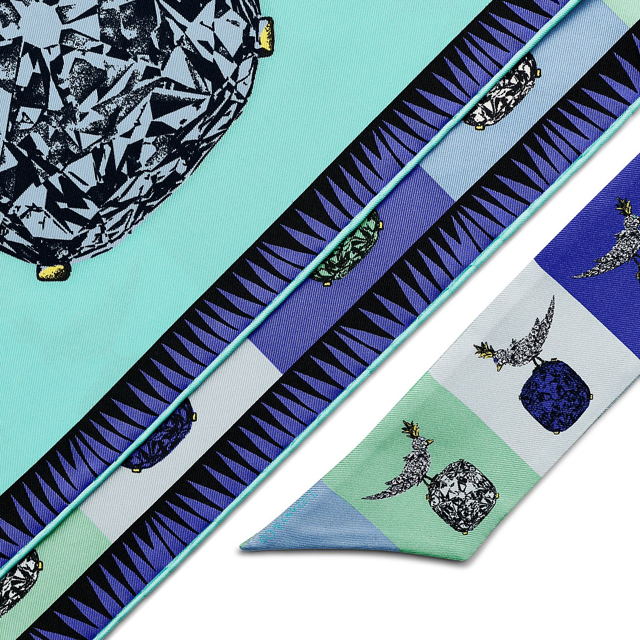 Jean Schlumberger by Tiffany バード オン ア ロック リボン スカーフ