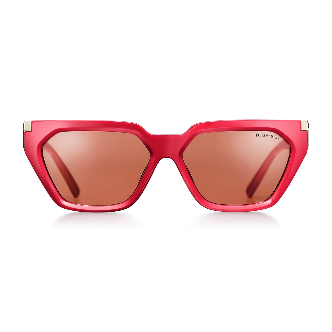 ティファニー T サングラス コーラル アセテート ピンク レンズ