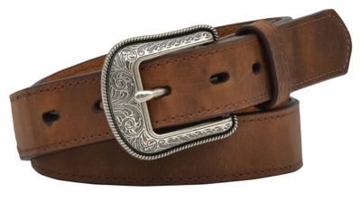 3D Belt Boys' Classic Smooth Leather Western Belt, 20 in. x 1-1/4