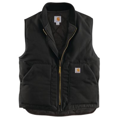 Carhartt Men's V01 Relaxed Fit Firm Duck Rib Collar Insulated Vest