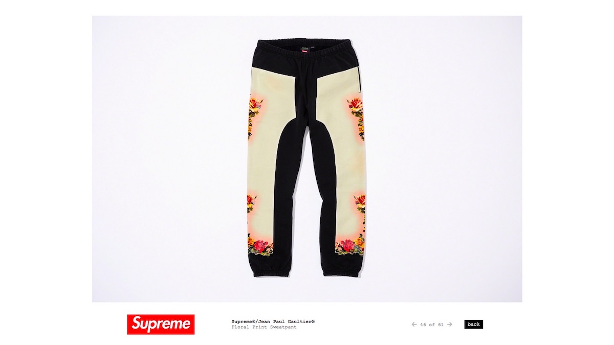 シュプリーム」 × ジャンポール・ゴルチエの異色コラボが実現 ルックに