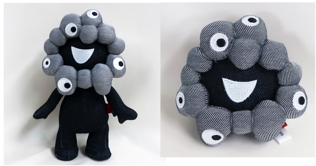 デニムの“ミャクミャク”が登場 「エドウイン」とのコラボアイテム9型を