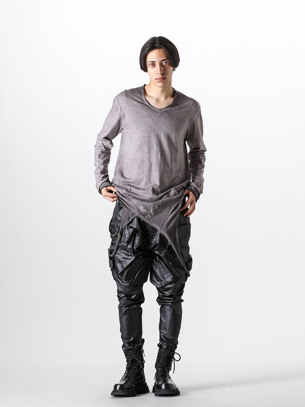 JULIUS 2024-25AW ミリタリーアイテム ガスマスクパンツスタイリング