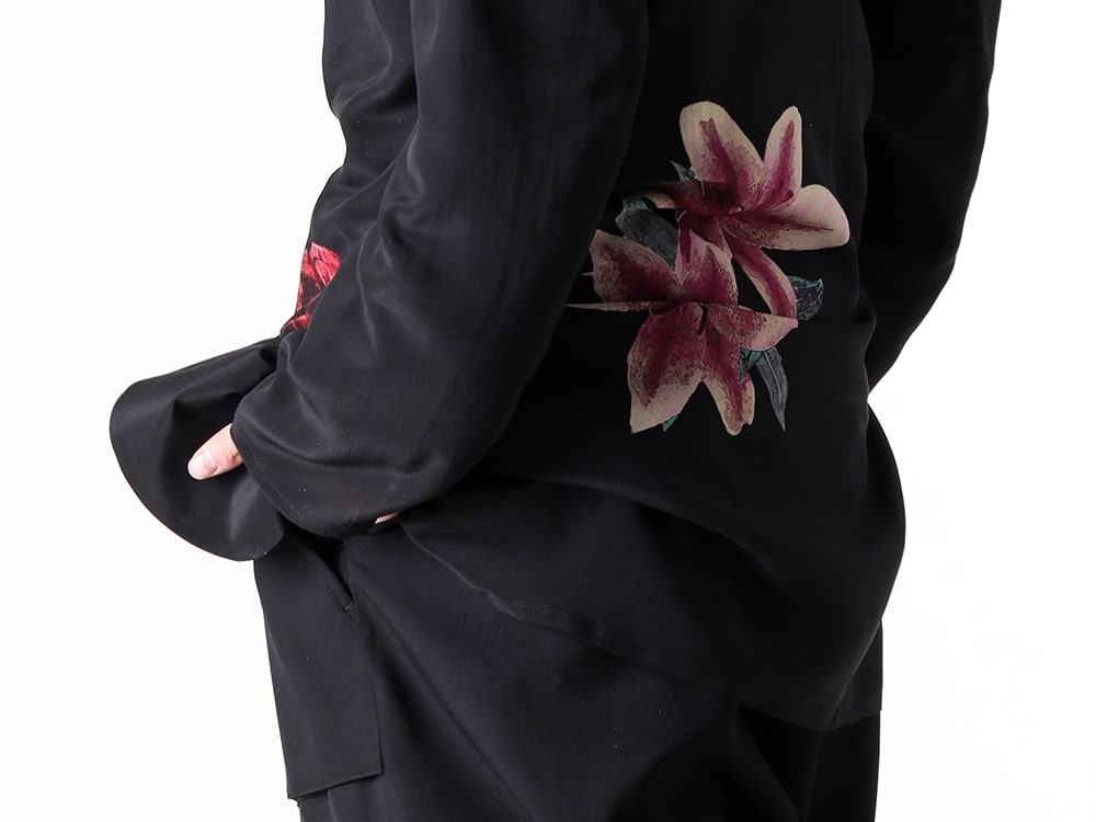 Yohji Yamamoto 2025SS フラワーパターン ジャケットスタイリング