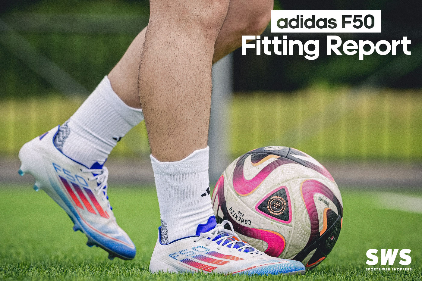 adidas アディダス F50 レースレス ELITE FG(ホワイト×レッド×ブルー