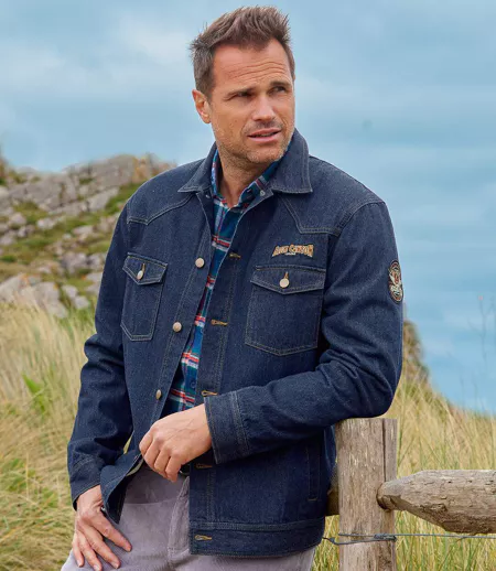 Men's Blue Denim Jacket | Atlas For Men