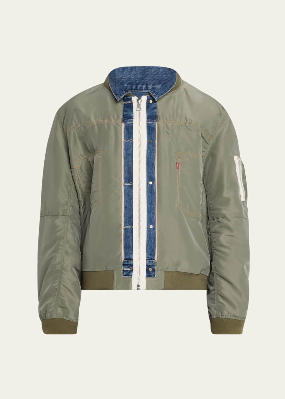 SACAI x Levi's® Men's Denim and Nylon Twill Reversible Blouson