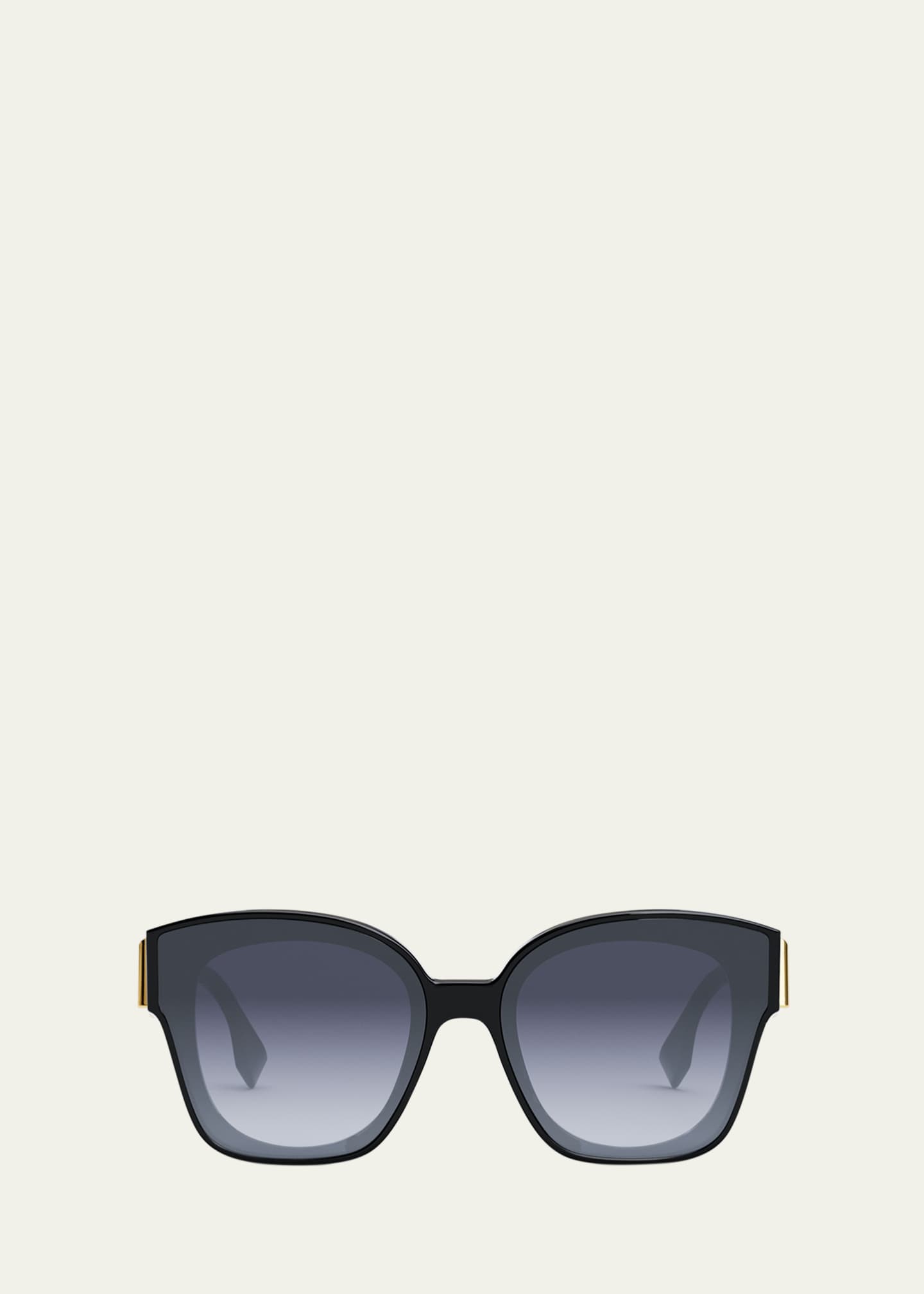 Fendi Oversized F Logo Acetate Cat-Eye Sunglasses - Bergdorf Goodman