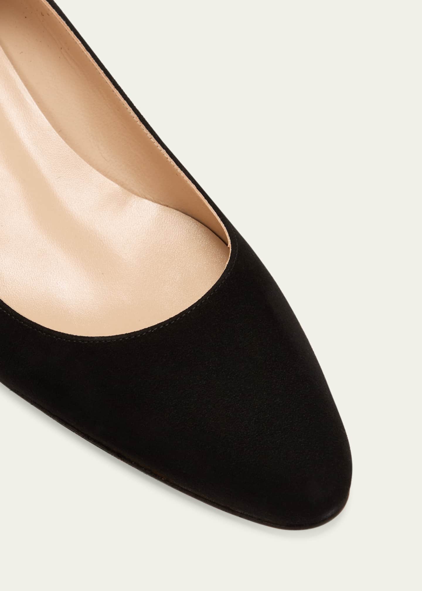 Manolo Blahnik Lista Suede Pumps - Bergdorf Goodman