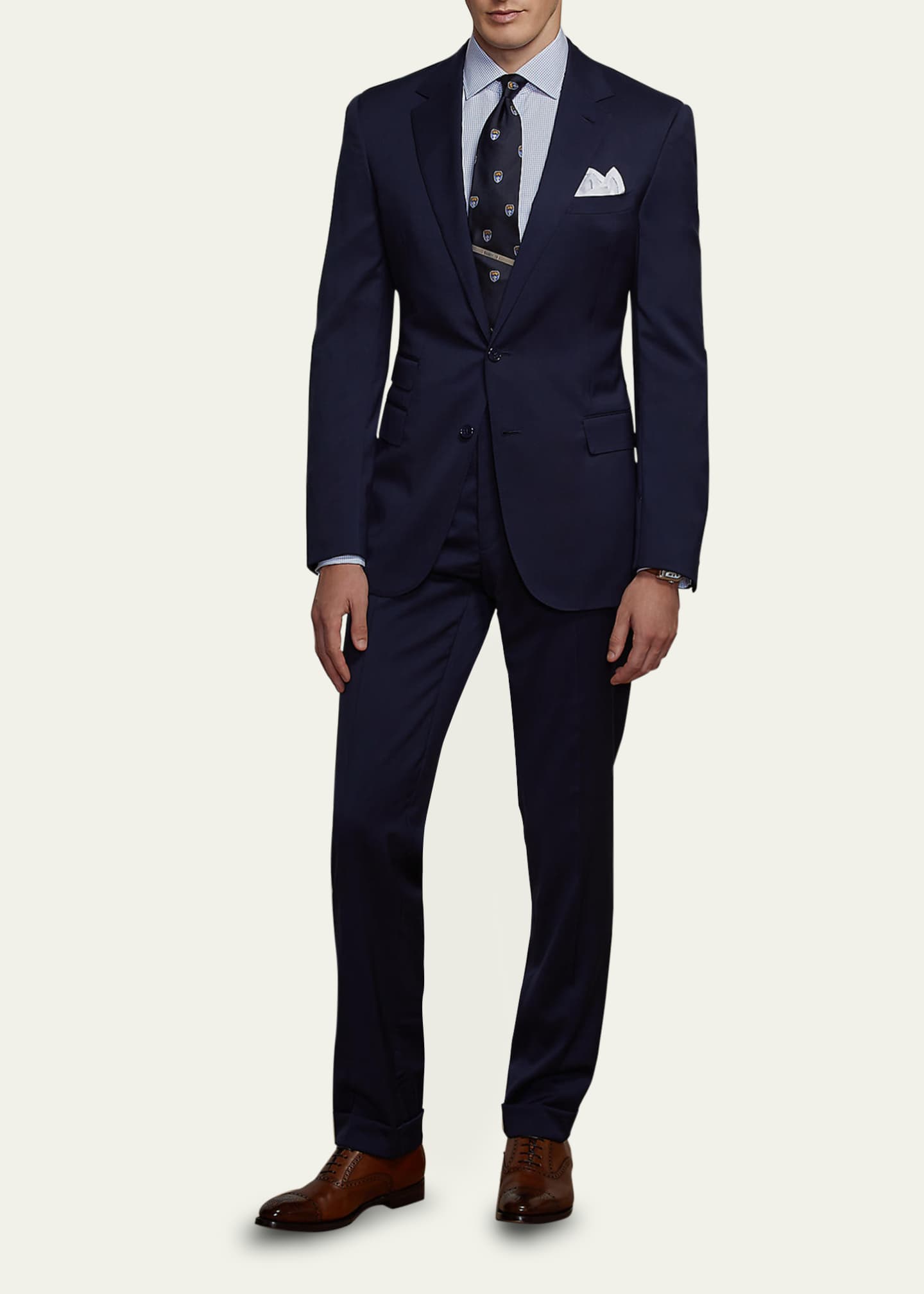 Ralph Lauren Purple Label Men's Gregory Hand-Tailored Wool Serge