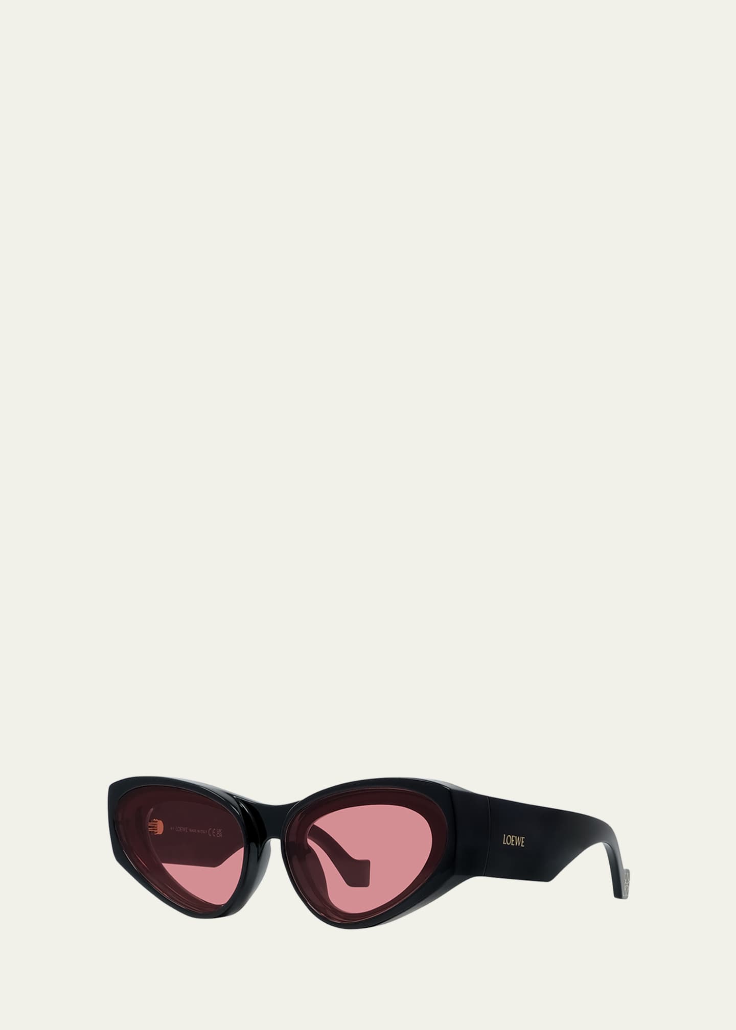 Loewe Paula's Ibiza Plastic Cat-Eye Sunglasses - Bergdorf Goodman