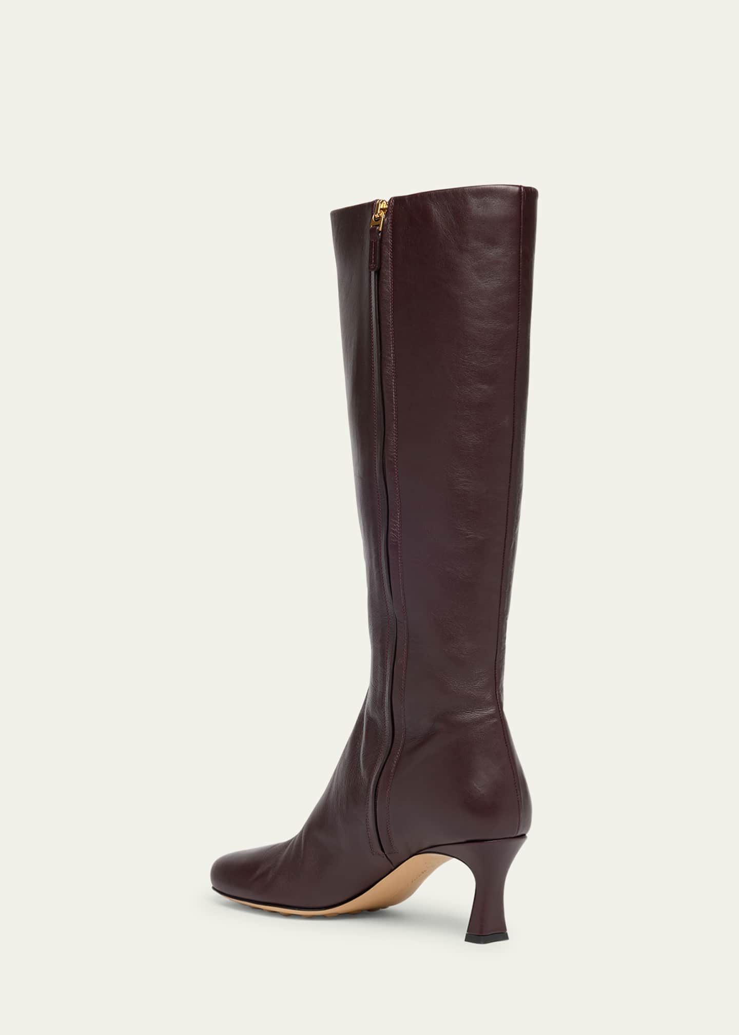 Bottega Veneta Lagoon Nappa Leather Knee-High Boots - Bergdorf Goodman