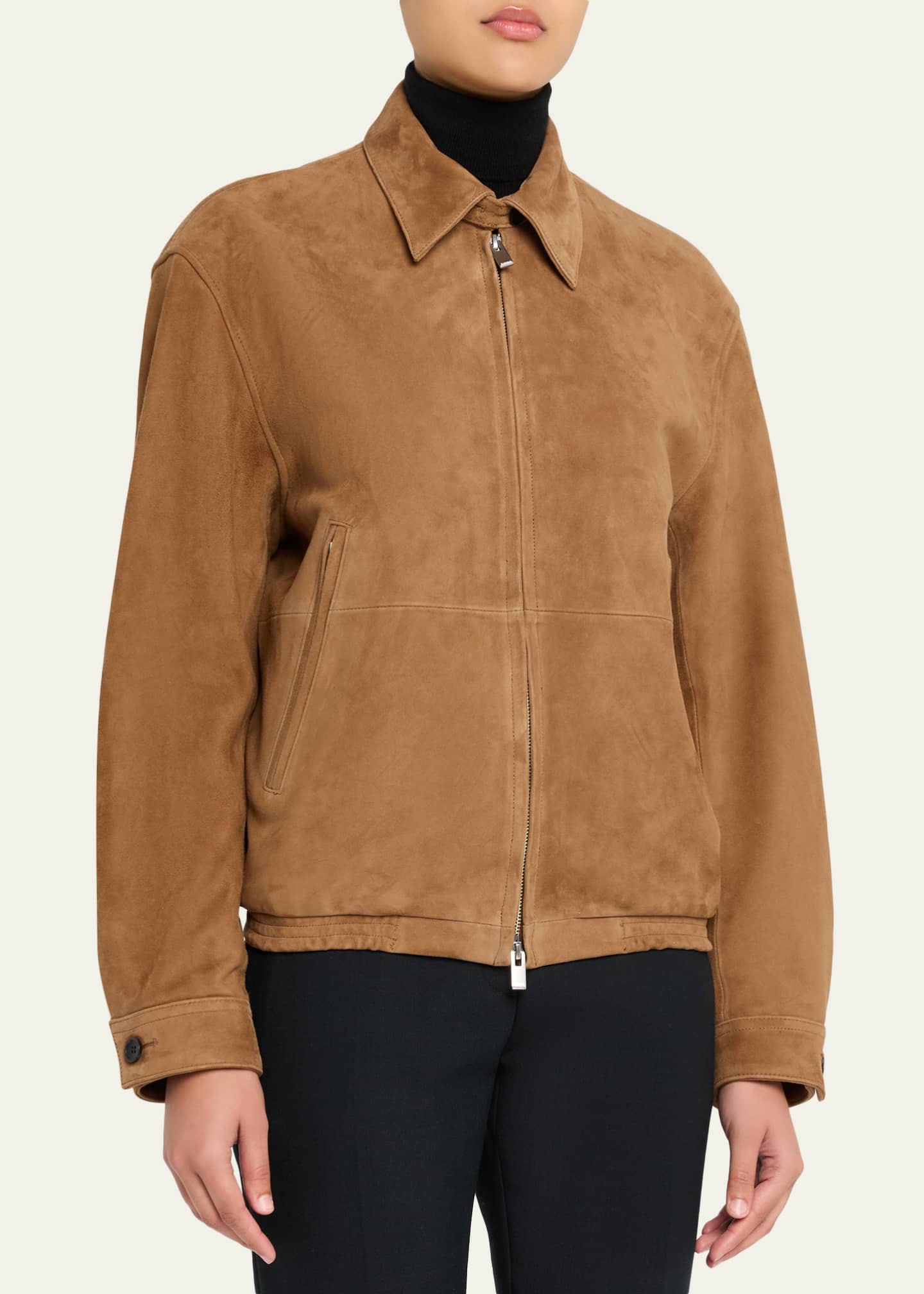 TONYWACK Blouson Goat Suede Jacket - Bergdorf Goodman