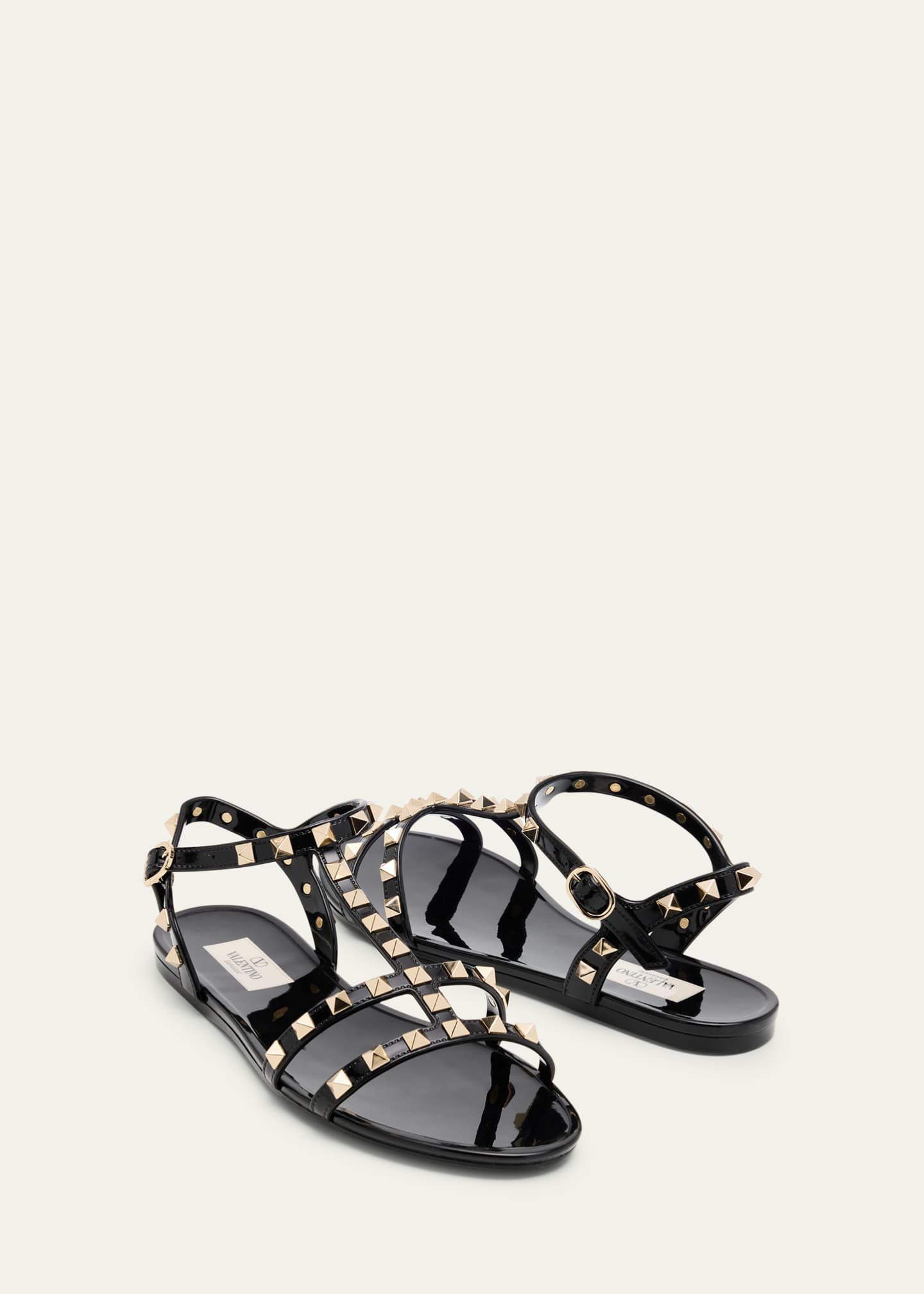 Valentino Garavani Rockstud Jelly Flat Gladiator Sandals