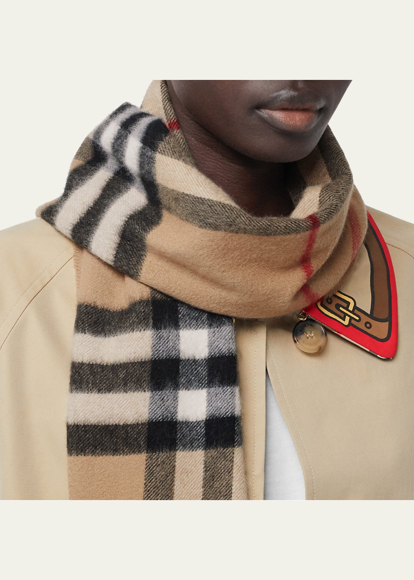 Burberry Giant Check Cashmere Scarf - Bergdorf Goodman
