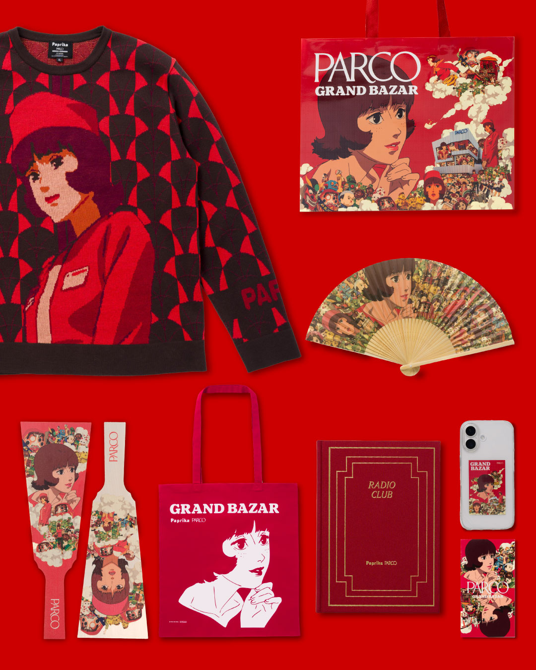 パルコ パプリカ 羽子板 夢日記 ステッカー 2026 グランバザール 映画